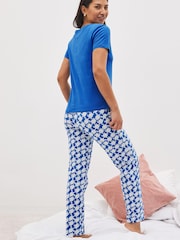 Blue Turtle Cotton Short Sleeve Pyjamas - Image 3 of 7