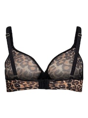 Gossard Glossies Sheer Leopard Moulded Bra - Image 10 of 10
