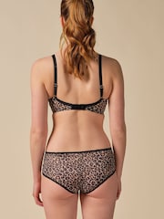 Gossard Glossies Sheer Leopard Moulded Bra - Image 8 of 10