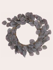 Laura Ashley Royal Purple Swirl LED Wreath - Image 2 of 2