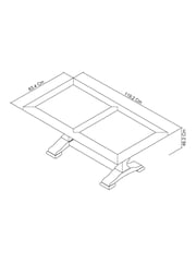 Bentley Designs Cream Belgrave Two Tone Cream Coffee Table - Image 4 of 4