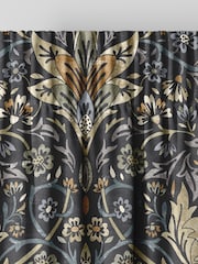 Indigo Blue Langley Made To Measure 100% Cotton Curtains - Image 6 of 9