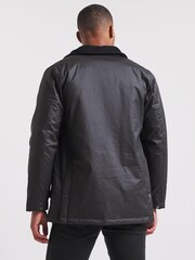 Jacamo Black Cotton Wax Jacket - Image 2 of 4