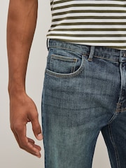 Vintage-Dunkelblau - Lässig - Denim-Jeans mit Vintage-Waschung - Bild 4 von 8