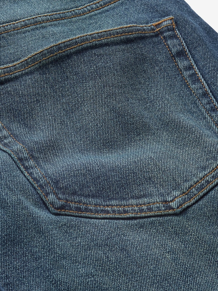 Vintage Dark Blue Relaxed Vintage Stretch Authentic Jeans - Image 7 of 8