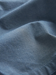 Navy Blue Straight Pleat Chino Shorts - Image 9 of 9