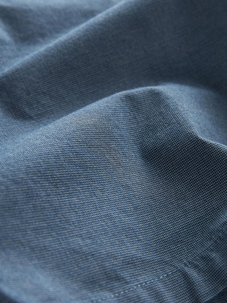 Navy Blue Straight Pleat Chino Shorts - Image 9 of 9