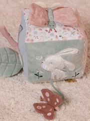Little Dutch Pink Flowers and Butterflies Soft Activity Cube - Image 1 of 4