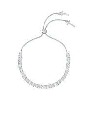 Ted Baker Silver Tone MELRAH: Crystal Adjustable Tennis Bracelet For Women - Image 1 of 8