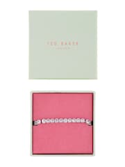 Ted Baker Silver Tone MELRAH: Crystal Adjustable Tennis Bracelet For Women - Image 6 of 8