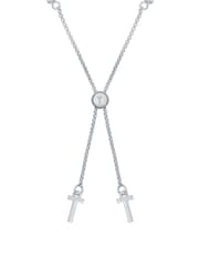 Ted Baker Silver Tone MELRAH: Crystal Adjustable Tennis Bracelet For Women - Image 7 of 8