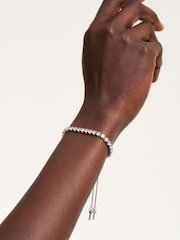 Ted Baker Silver Tone MELRAH: Crystal Adjustable Tennis Bracelet For Women - Image 8 of 8