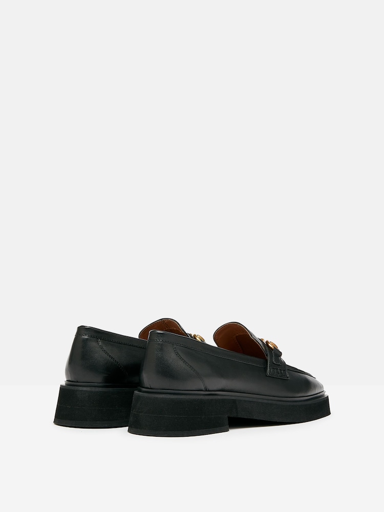 Joules Marnie Black Chunky Loafers - Image 2 of 6