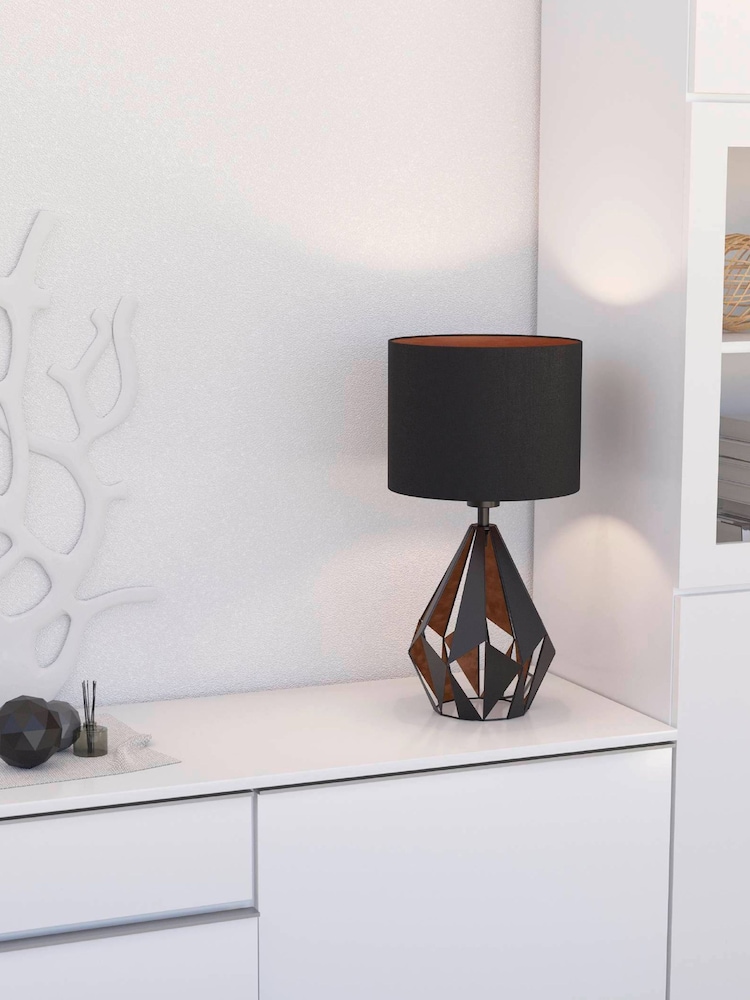 Eglo Black/Copper Carlton 5 Table Lamp - Image 1 of 3