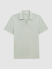 Reiss Rosemary Owen Airtech Open Collar Polo T-Shirt - Image 2 of 6
