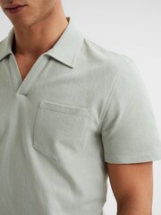 Reiss Rosemary Owen Airtech Open Collar Polo T-Shirt - Image 4 of 6