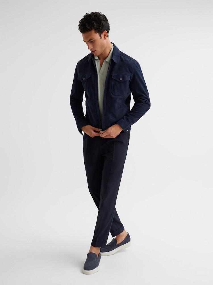 Reiss Rosemary Owen Airtech Open Collar Polo T-Shirt - Image 6 of 6
