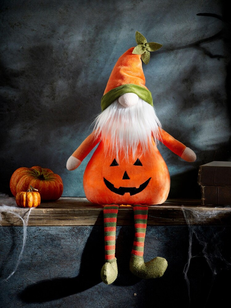 Orange Halloween Pumpkin Light Up Gonk - Image 1 of 4