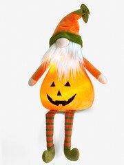 Orange Halloween Pumpkin Light Up Gonk - Image 4 of 4