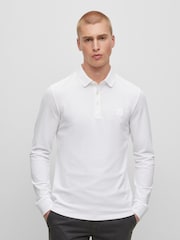 BOSS White Chrome Passerby Polo Shirt - Image 1 of 5