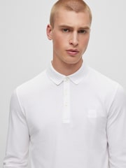 BOSS White Chrome Passerby Polo Shirt - Image 4 of 5