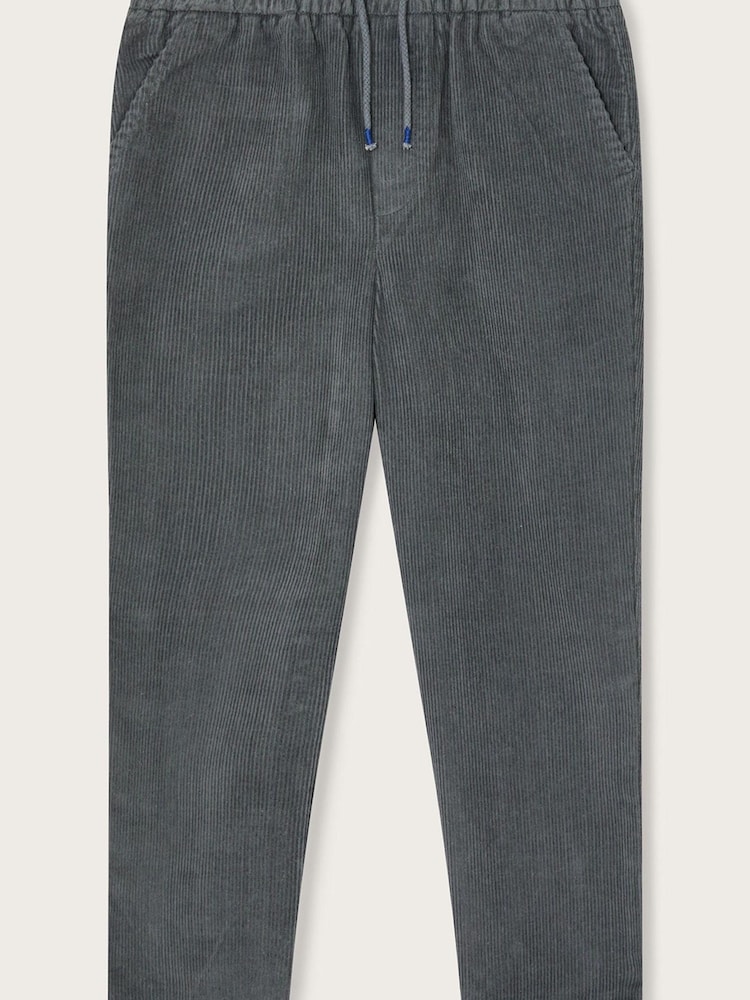 Monsoon Dark Grey Tapered Cord Trousers - Image 1 of 3