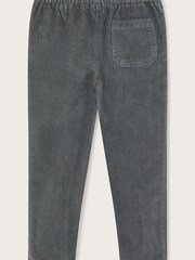 Monsoon Dark Grey Tapered Cord Trousers - Image 2 of 3