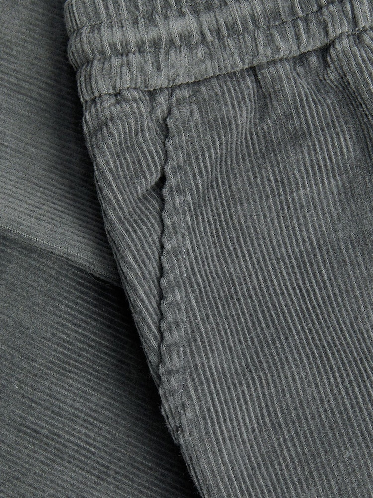 Monsoon Dark Grey Tapered Cord Trousers - Image 3 of 3