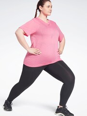 Reebok Plus Size Pink Burnout T-Shirt - Image 3 of 4
