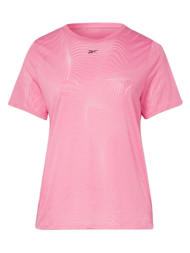 Reebok Plus Size Pink Burnout T-Shirt - Image 4 of 4