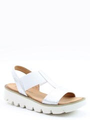 Heavenly Feet Ladies Silver Style Ritz Vegan Friendly Sandals - Image 3 of 4