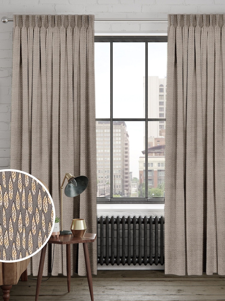 Brown Artist Made To Measure Curtains - Image 1 of 9