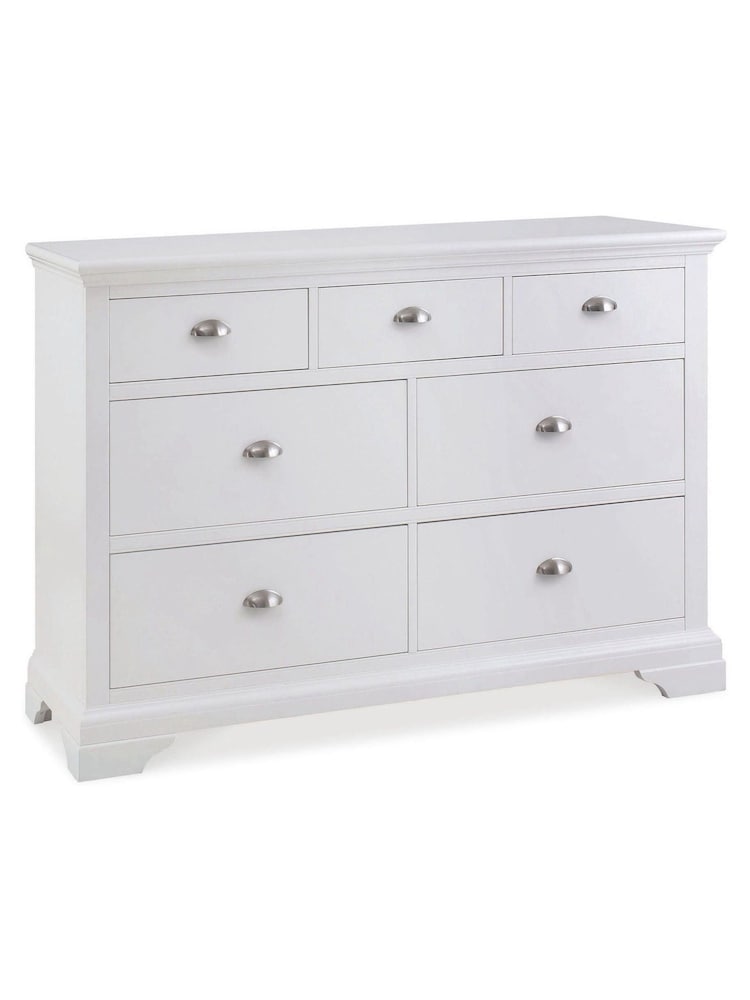 Bentley Designs White Hampstead 3-4 Drawer Chest - Image 1 of 2