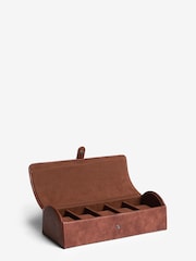 Tan Bronx Faux Leather Watch Jewellery Box - Image 1 of 3