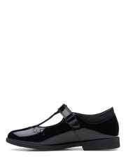 Clarks Black Multi Fit Patent Magic Step Lo Shoes - Image 2 of 7