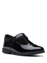 Clarks Black Multi Fit Patent Magic Step Lo Shoes - Image 3 of 7