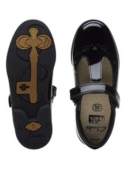 Clarks Black Multi Fit Patent Magic Step Lo Shoes - Image 7 of 7