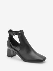 Black Forever Comfort® Cut Out Block Boots - Image 4 of 6