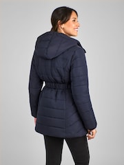 JoJo Maman Bébé Navy Blue 2-in-1 Maternity Puffer Jacket - Image 3 of 6