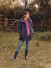 JoJo Maman Bébé Navy Blue 2-in-1 Maternity Puffer Jacket - Image 6 of 6