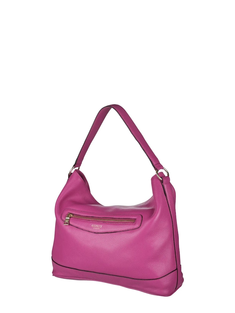 Osprey London Green The Hendrix Leather Hobo Bag - Image 2 of 5