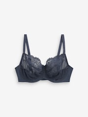Green/Navy Blue/White Non Pad Balcony DD+ Lace Bras 3 Pack - Image 7 of 10