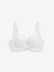 Green/Navy Blue/White Non Pad Balcony DD+ Lace Bras 3 Pack - Image 8 of 10