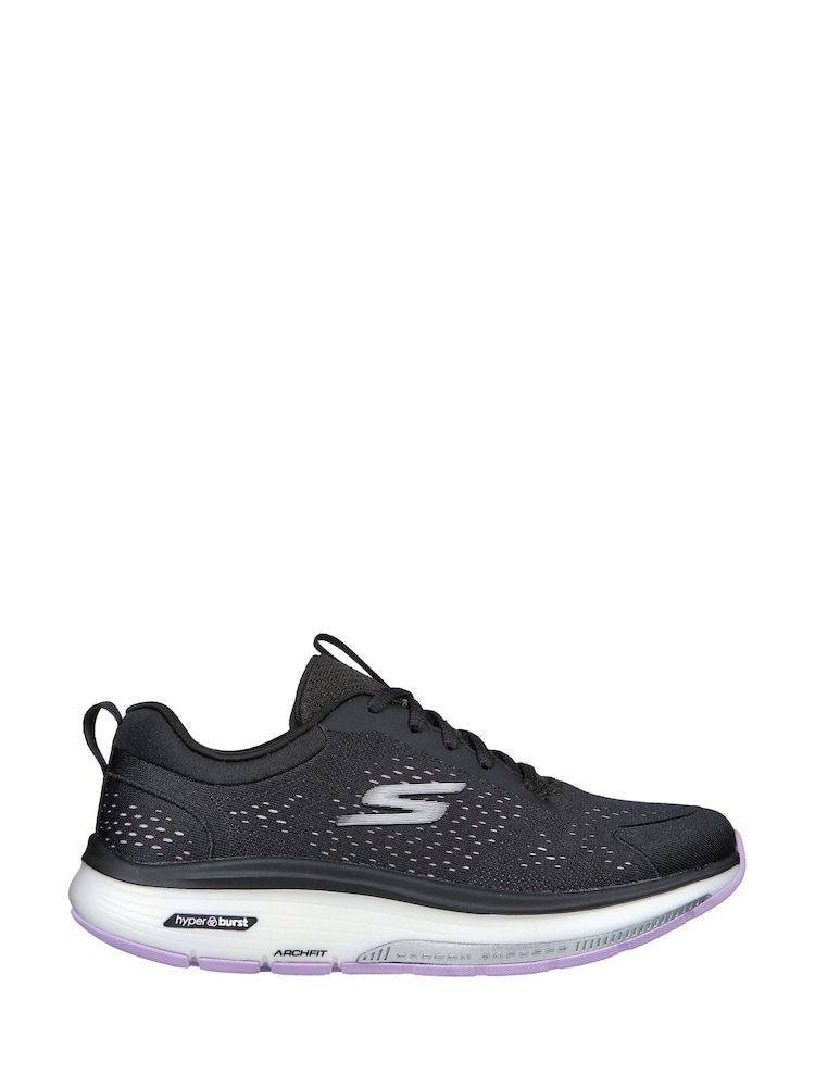 Skechers Black Go Walk Workout Walker Outpace Womens Trainers - Image 1 of 5