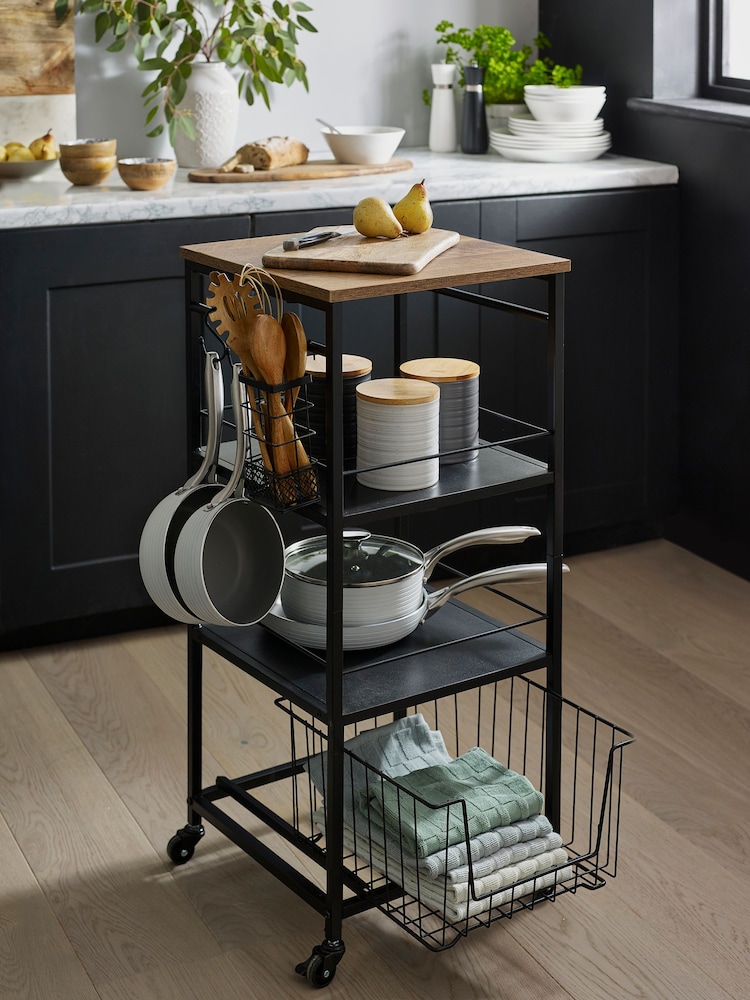 Black Bronx Kitchen Storage Trolley - Image 2 of 4