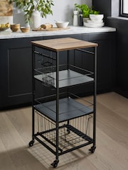 Black Bronx Kitchen Storage Trolley - Image 3 of 4