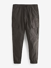 Charcoal Grey Regular Tapered Fit Stretch Utility Cargo Trousers - Image 5 of 8