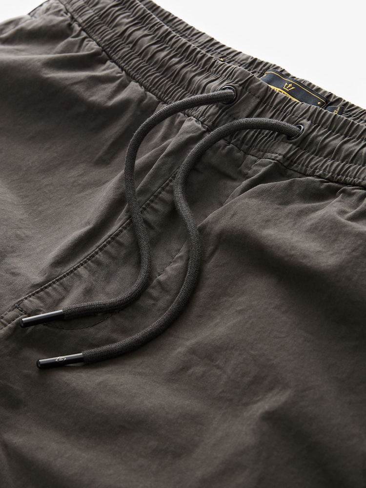 Charcoal Grey Regular Tapered Fit Stretch Utility Cargo Trousers - Image 6 of 8