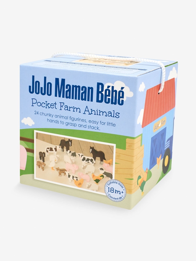 JoJo Maman Bébé Farm Animals Pocket Set - Image 3 of 3