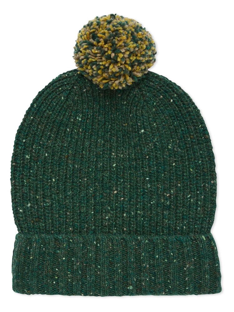 Celtic & Co. Green Donegal Rib Bobble Hat - Image 1 of 4